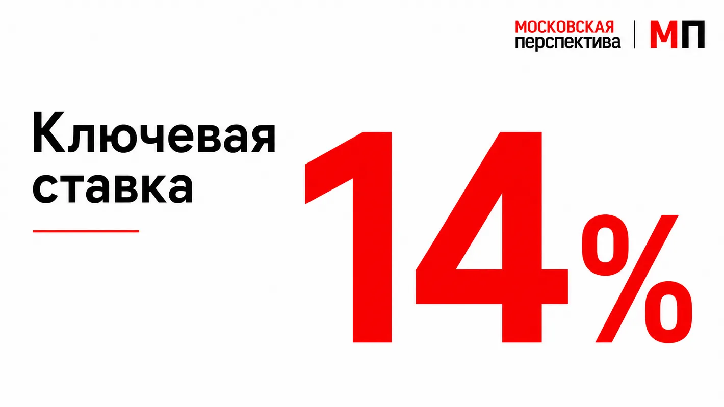 Банк России снизил ключевую ставку до 14%