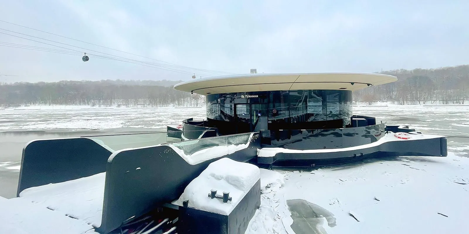 В Москве установили причал «Лужники» для четвертого маршрута электросудов