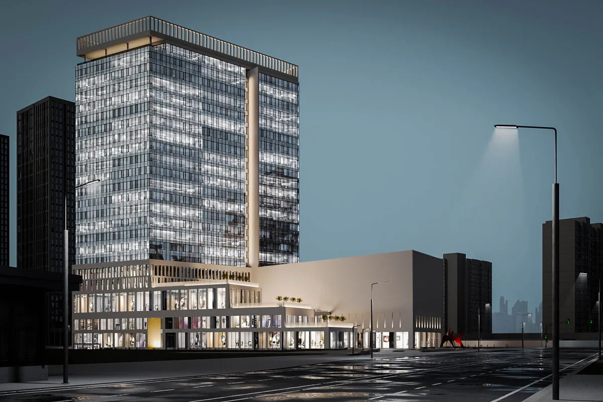 Сквер и городская площадь появятся возле бизнес-центра на юго-западе Москвы