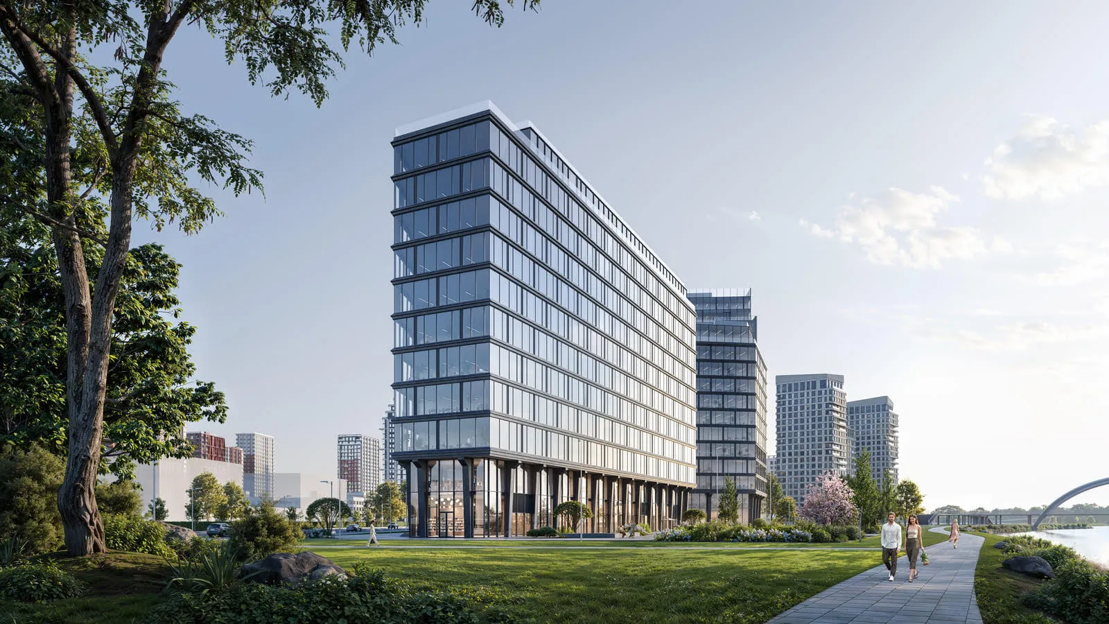 Бизнес-центр с выходом на набережную появится на северо-западе столицы