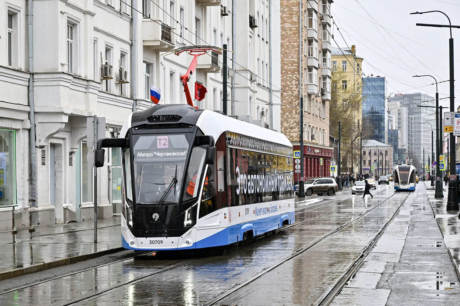 Сергей Собянин открыл второй трамвайный диаметр Москвы