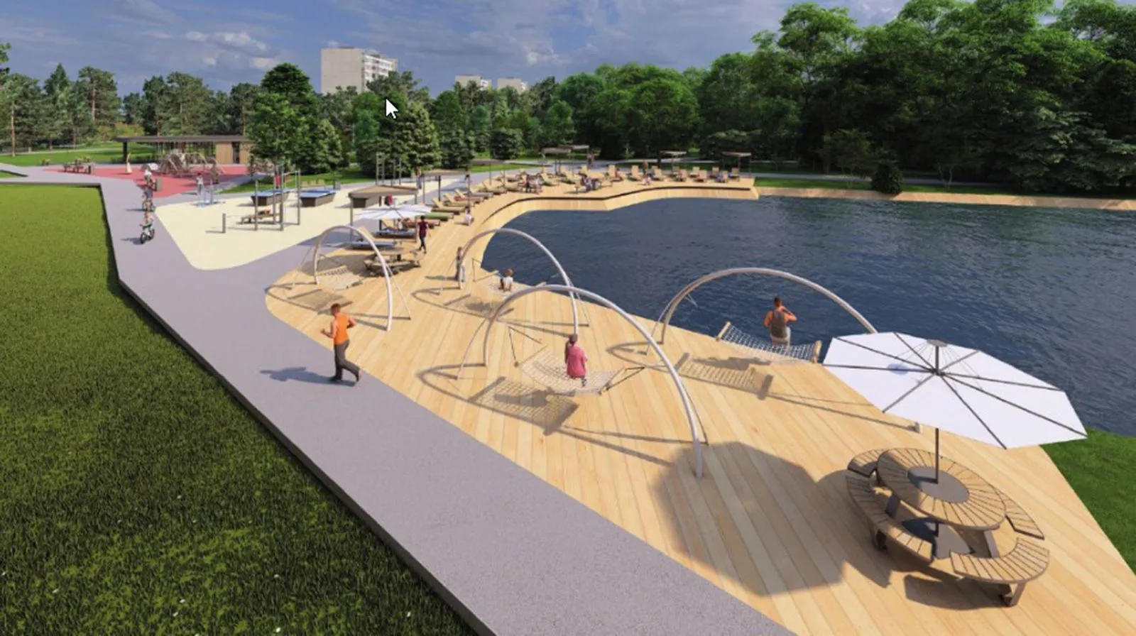 В Москве в 2026 году начнут создавать зоны отдыха у воды нового формата