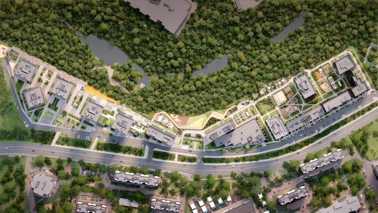 На берегу реки Очаковки создадут прогулочную зону с выходом к воде