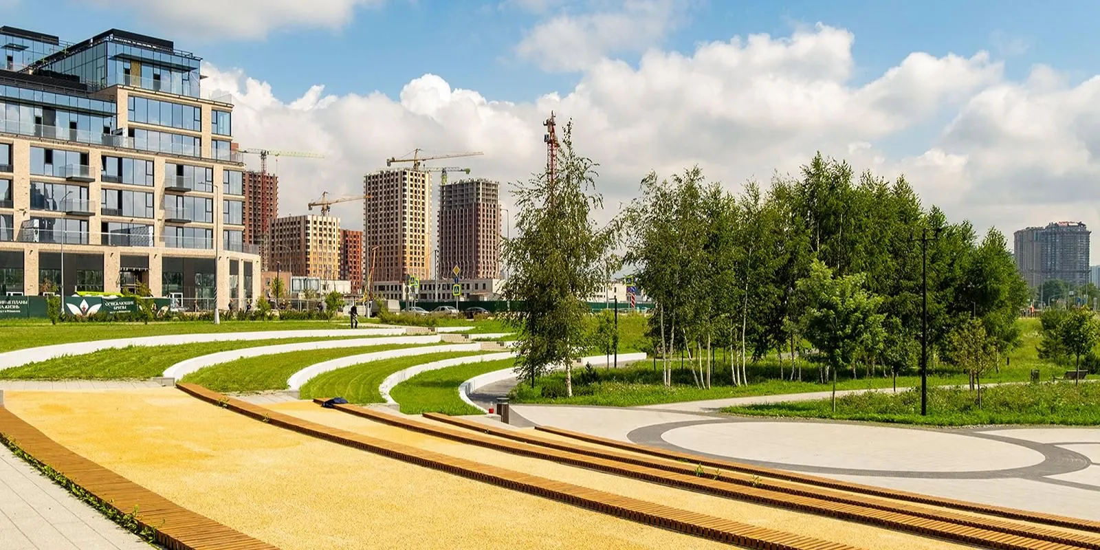 Завершен основной этап благоустройства набережной у станции «Спартак»