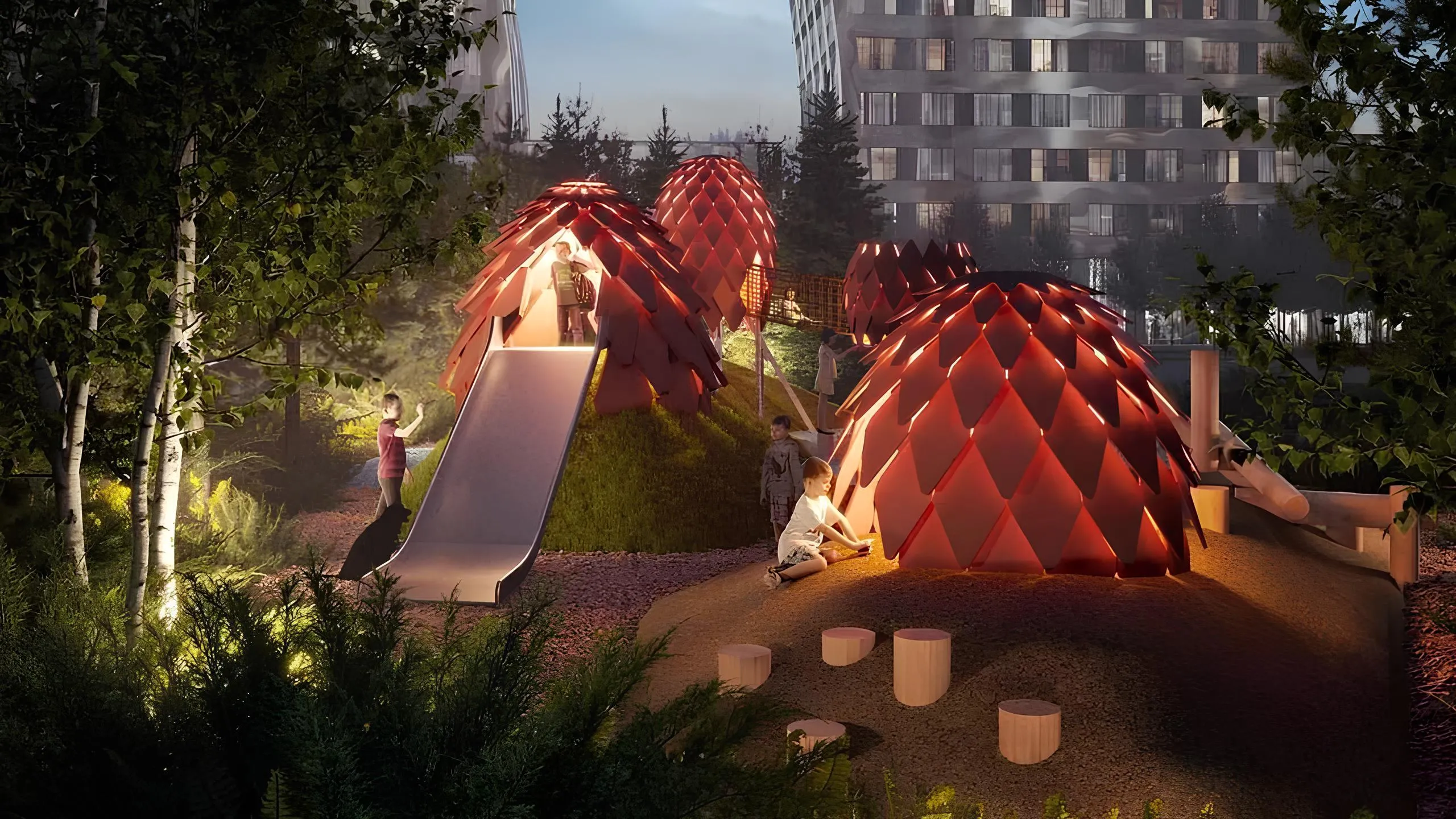 Самые необычные детские площадки в жилых комплексах Москвы