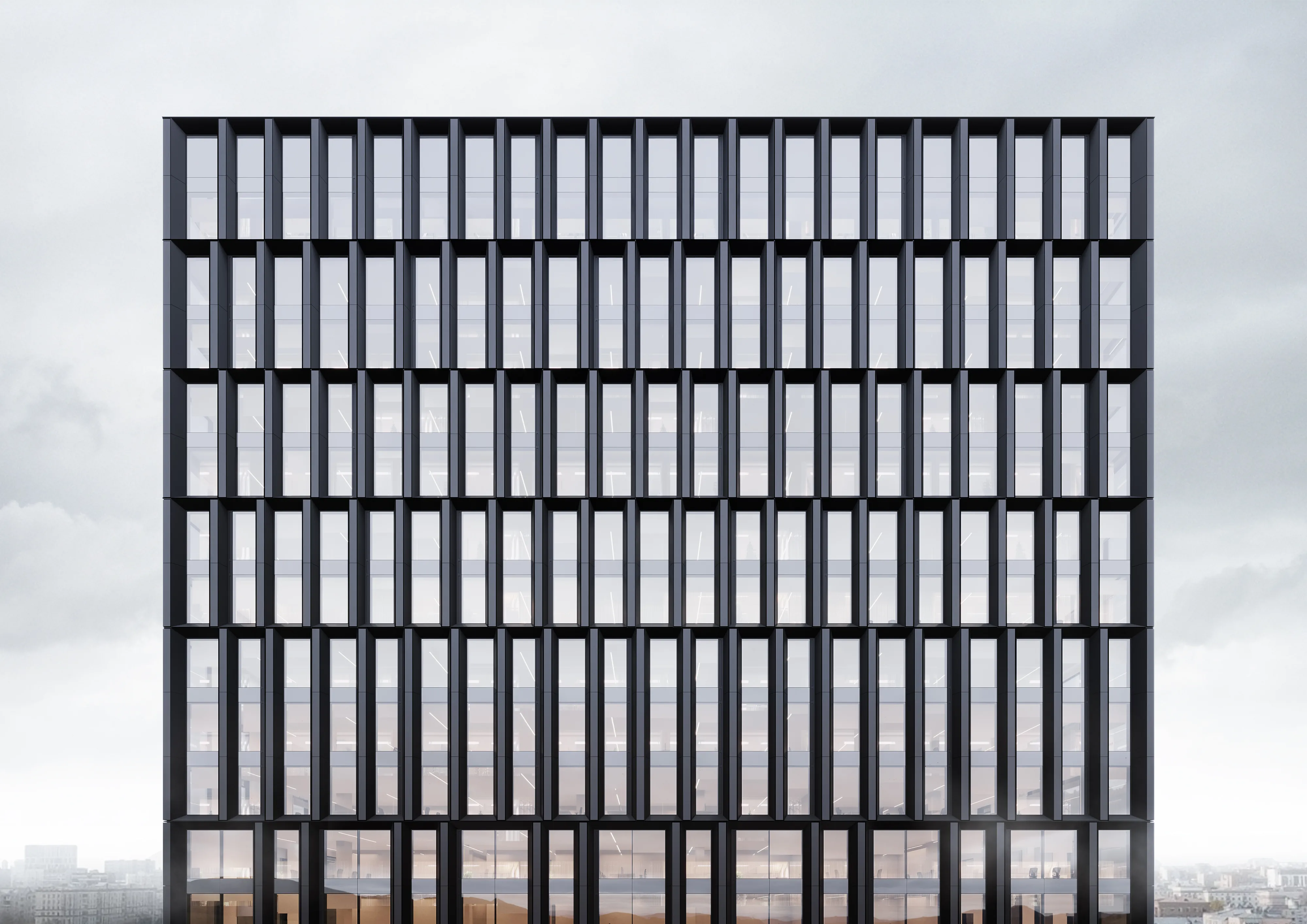 В бизнес-центре STONE Дмитровская завершены монолитные работы