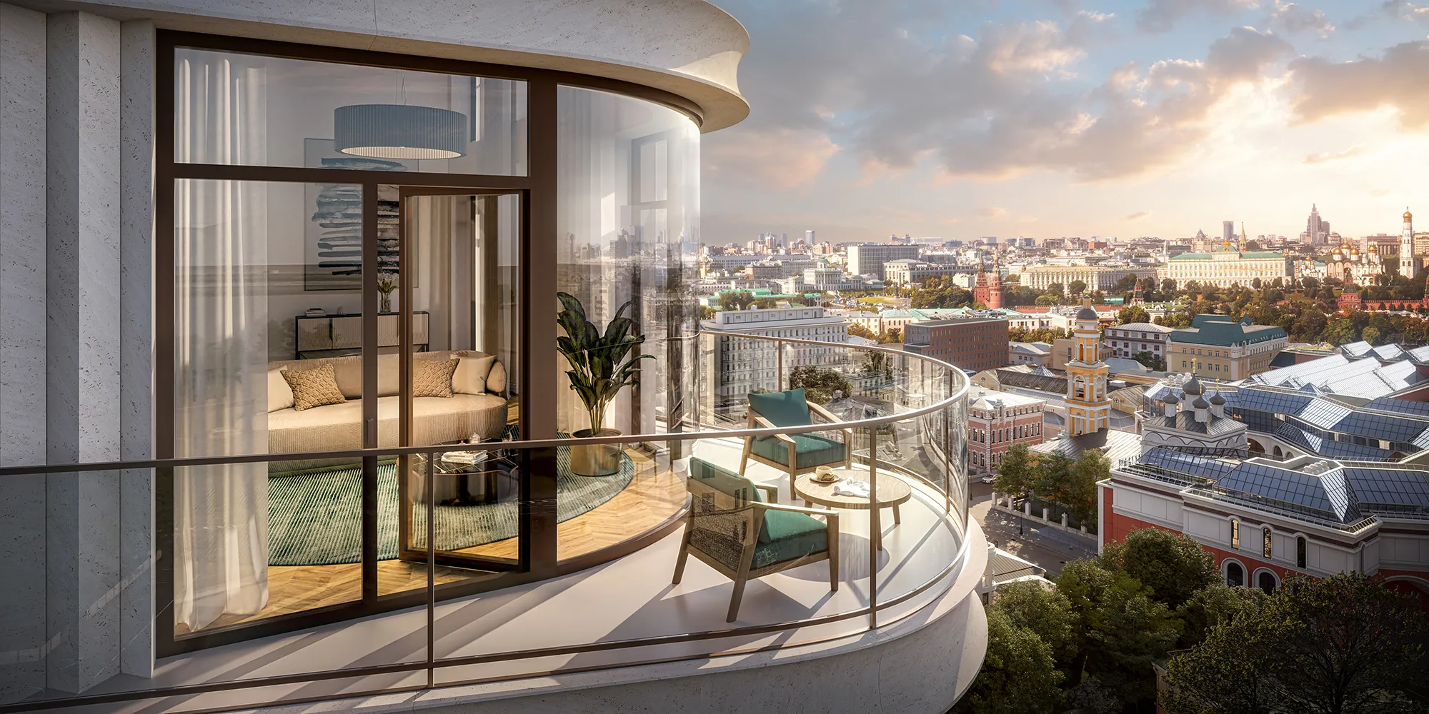 Пентхаусы с террасами составляют 11% предложения в построенных премиальных и элитных домах Москвы