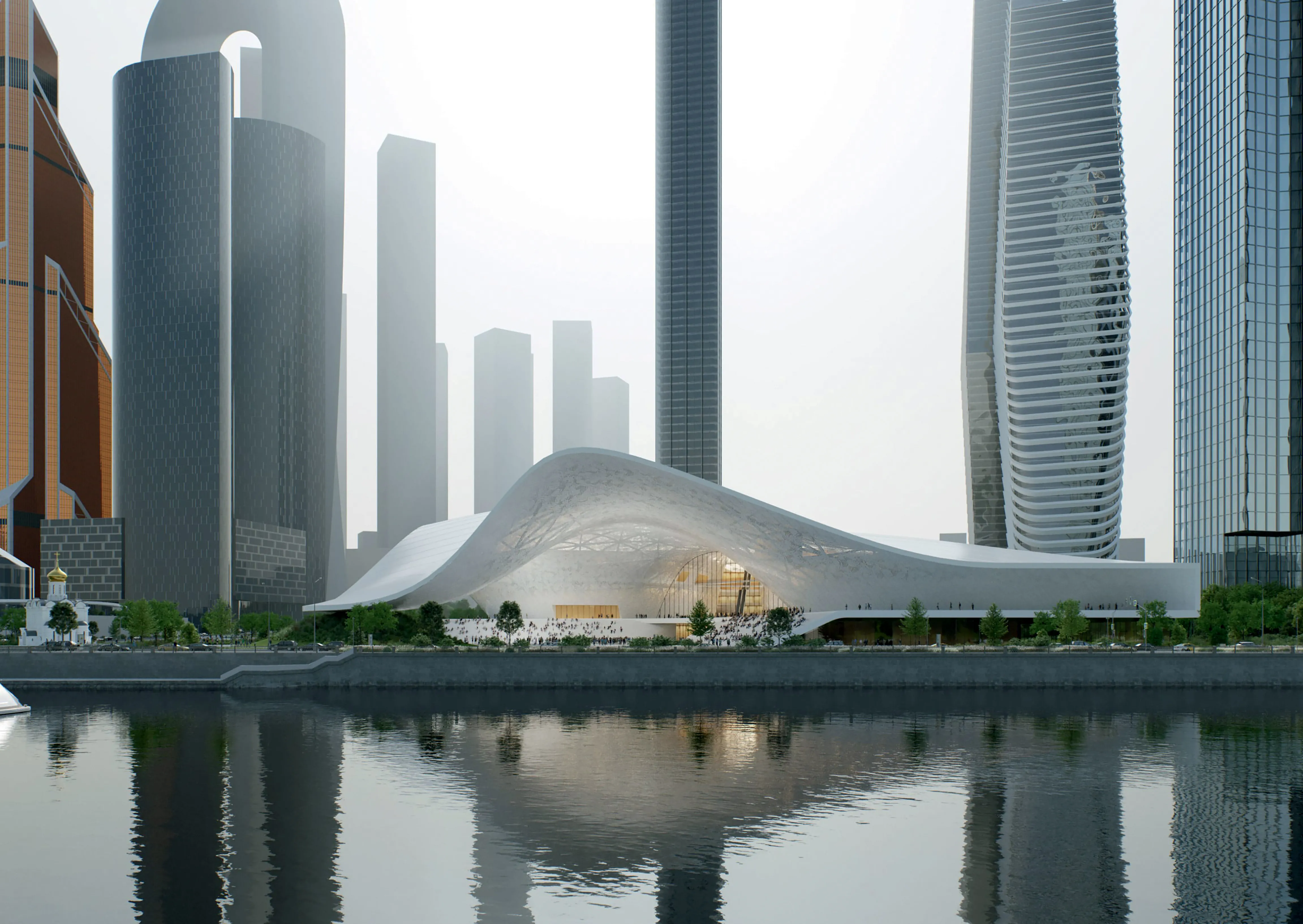 Как будут строить выставочный комплекс Национальный центр «Россия»