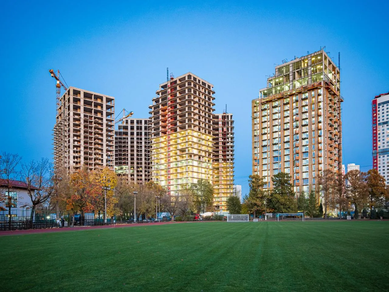 В спортивно-оздоровительном кластере СОЮЗ завершены монолитные работы