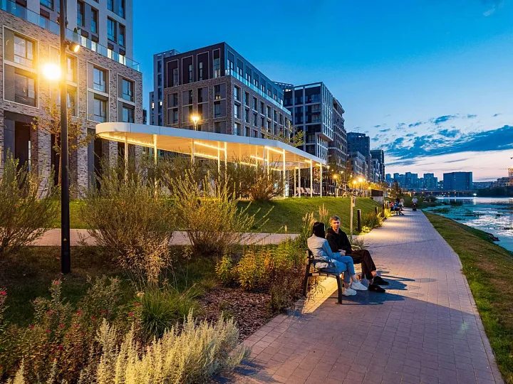 В столице открылся еще один участок набережной затона Новинки  