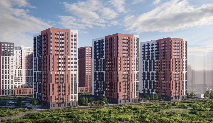 В городе-парке «Первый Московский» началось строительство двух жилых корпусов на 1096 квартир