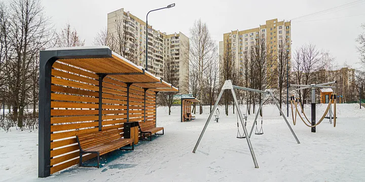 В парке «Яуза» появилось шесть новых детских площадок