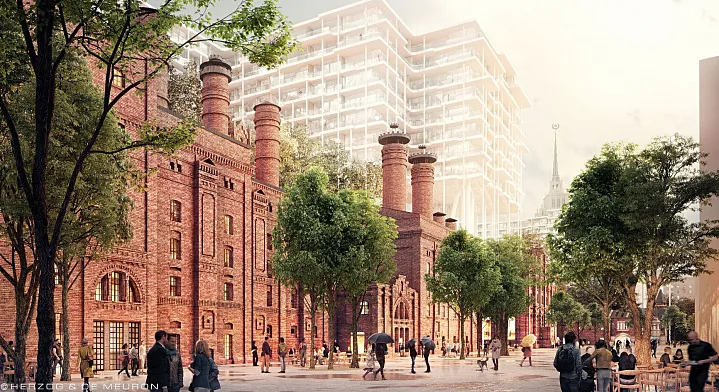 Исторические строения бывшего Бадаевского пивоваренного завода впервые отреставрируют