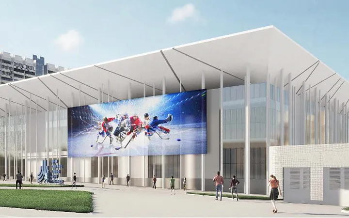 Строительство ледового дворца в районе Ясенево завершится в этом году 