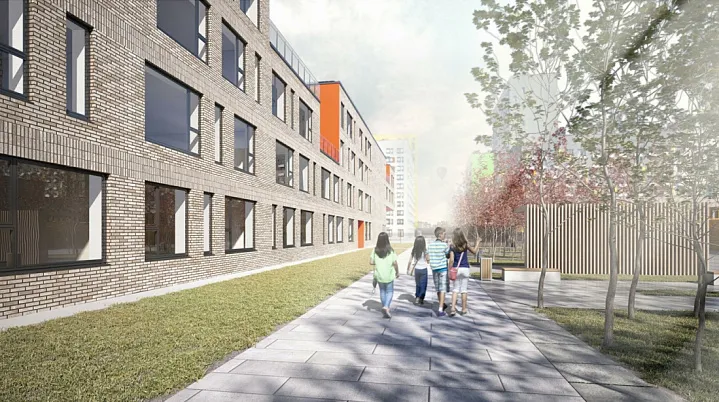 Школа на 1200 мест в Новой Москве будет готова в 2024 году