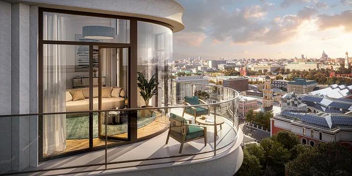 Пентхаусы с террасами составляют 11% предложения в построенных премиальных и элитных домах Москвы