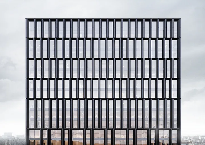 В бизнес-центре STONE Дмитровская завершены монолитные работы