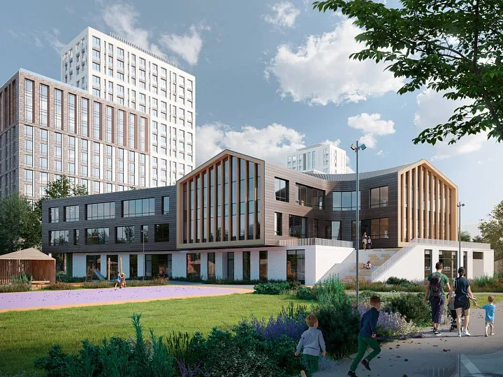 Группа «Эталон» завершила работы нулевого цикла на площадке первого детского сада в  жилом квартале Shagal