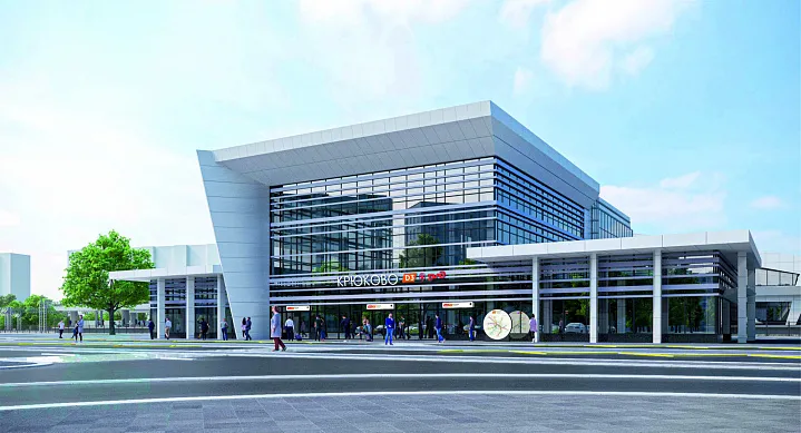 Сергей Собянин открыл вестибюль на станции Зеленоград-Крюково