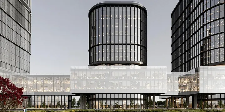 На севере столицы началось строительство офисного квартала