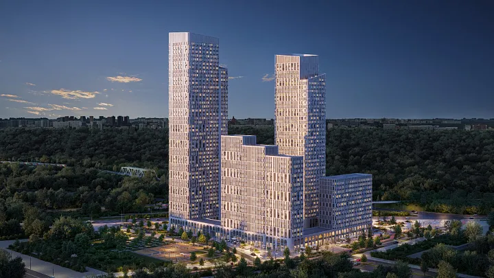 В Печатниках началось строительство жилого комплекса с пешеходной «палубой»