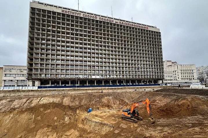 В Москве начали строительство нового корпуса НИИ скорой помощи им. Склифосовского