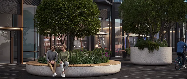 Вдоль квартала небоскребов HIGH LIFE протянется городской променад