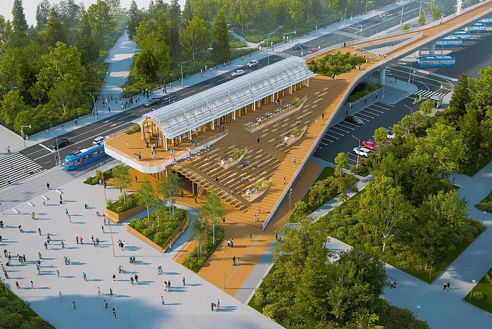 Каким будет парящий парк на месте монорельса 