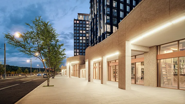 На Лужнецкой набережной появится городская площадь и торговая галерея