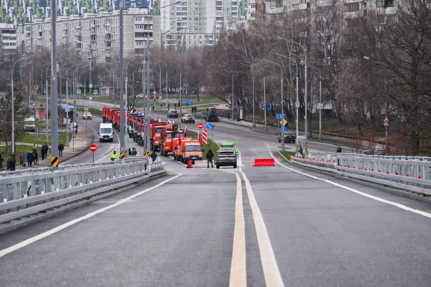 В районе станции Бескудниково через пути МЦД-1 открыли путепровод 