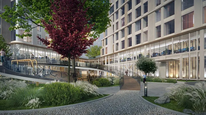 Необычное ярусное озеленение появится в жилом проекте на Западе столицы