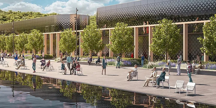 В «Лужниках» завершают строительство павильонов  