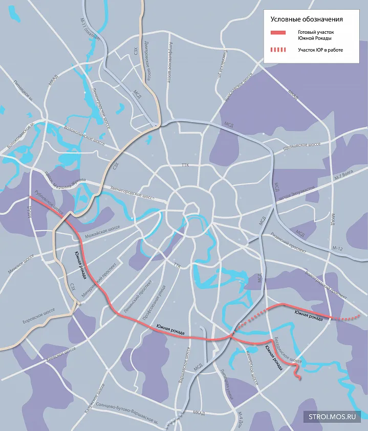 Южную рокаду введут в следующем году 
