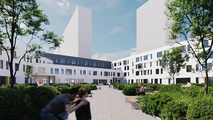 Группа Аквилон возводит почти 35 тыс. кв. м социальной недвижимости