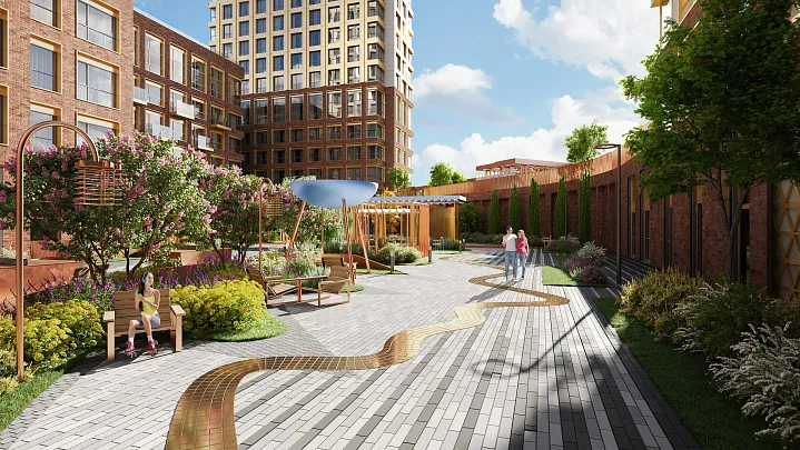 На проспекте Андропова появится зона отдыха с креслами-качелями и гамаками под навесами