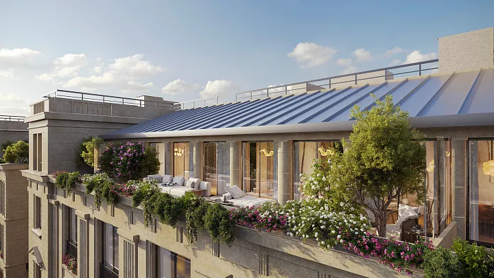 Элитные квартиры с террасами в Санкт-Петербурге предлагают в полтора раза чаще, чем в Москве