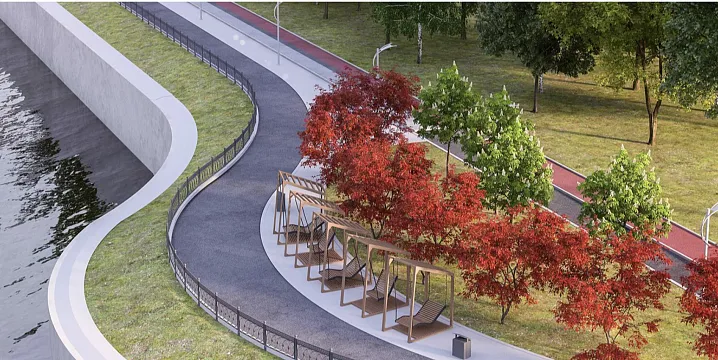 Набережную затона Москвы-реки в районе Кунцево благоустроят