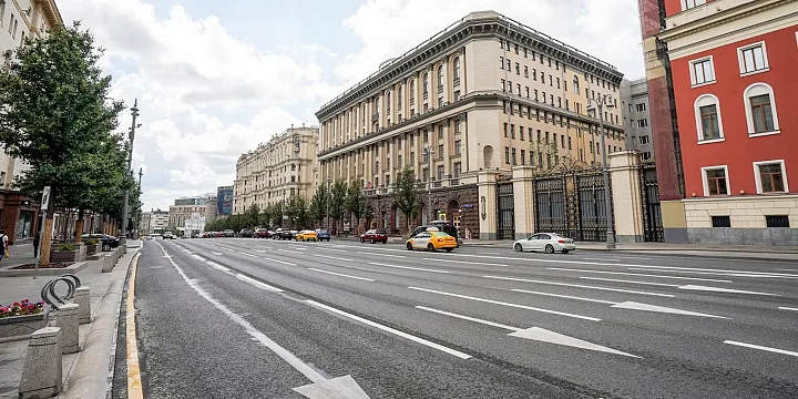 Тверскую улицу частично перекроют с 16 по 19 августа из-за замены асфальта