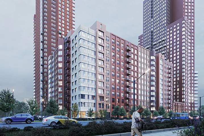 В районе Москворечье-Сабурово появится жилой комплекс в кирпичных оттенках