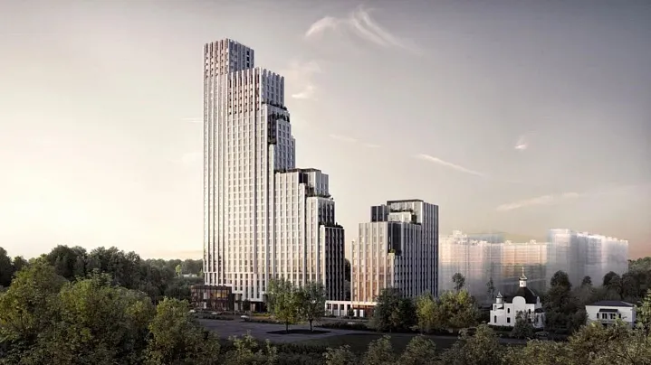 Завершено устройство фундамента в жилом комплексе на западе столицы