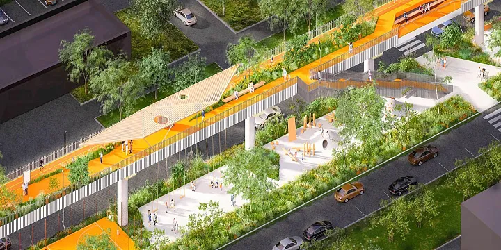 Утвержден проект планировки территории под высотный парк на месте монорельса