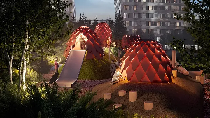 Самые необычные детские площадки в жилых комплексах Москвы