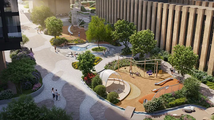  В центре Москвы появятся парки и сады с шестиметровым водопадом и карпами кои