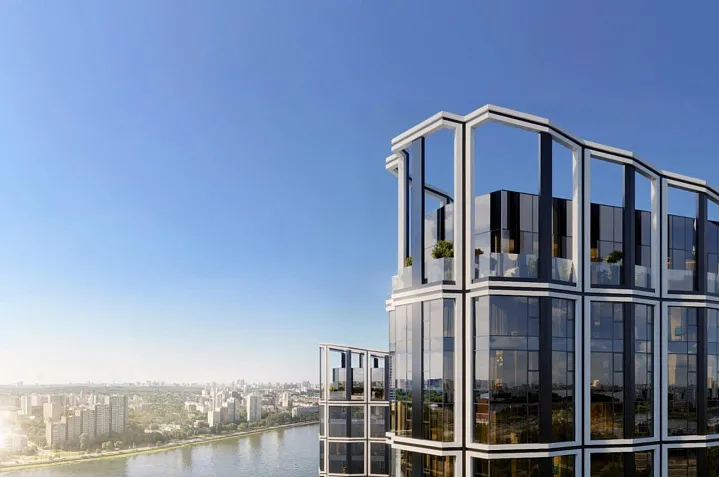 В районе Нагатинский Затон завершены монолитные работы в 27-этажной башне