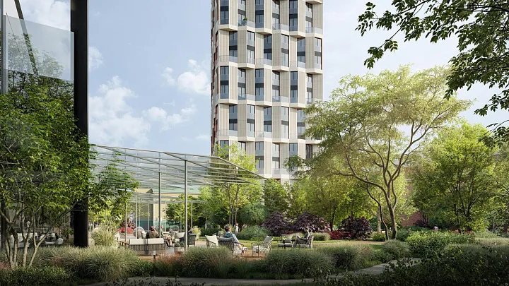 Началось строительство надземной части третьей очереди ЖК в Пресненском районе