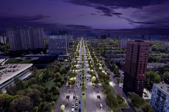 Как в Москве благоустраивают вылетные магистрали 