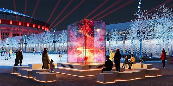 В «Лужниках» заливают каток площадью более 16 тысяч квадратных метров