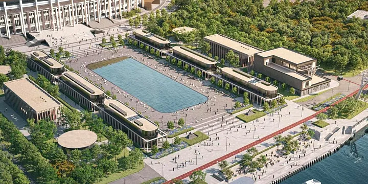 В Лужниках началось благоустройство 