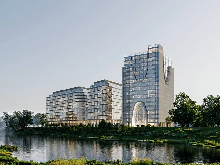 Бизнес-центр с арочными фасадами появится в Мнёвниковской пойме