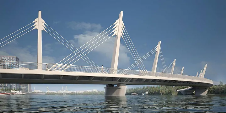 Мост через Нагатинский затон откроется в этом году 